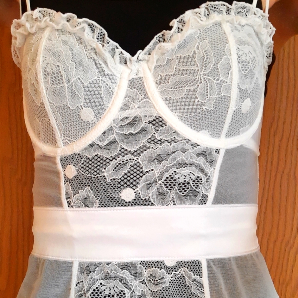 Adore Me bridal baby doll negligee